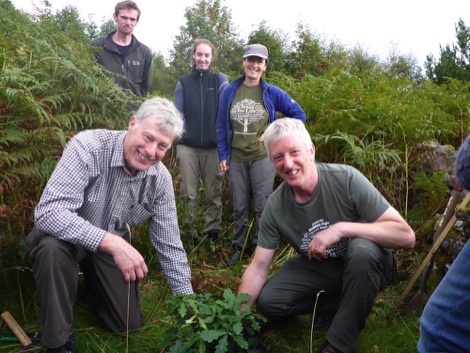 Tree planting during the Journey with Trees